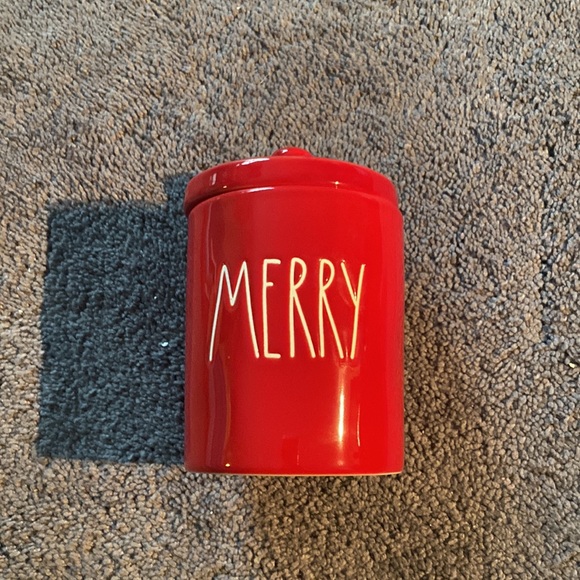Rae Dunn Christmas Merry  Container - Picture 2 of 7